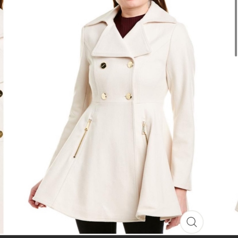 Chinese Laundry Cream Pea Coat